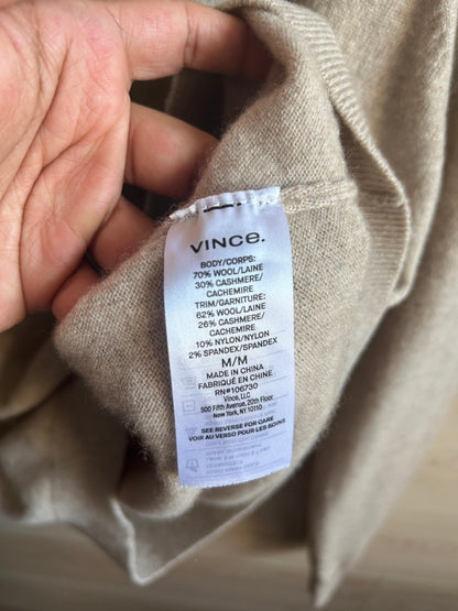 Vince Wool and Cashmere Blend Crew Neck Sweater