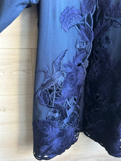 Vintage Josie Natori Embroidered Evening Dress And Matching Jacket
