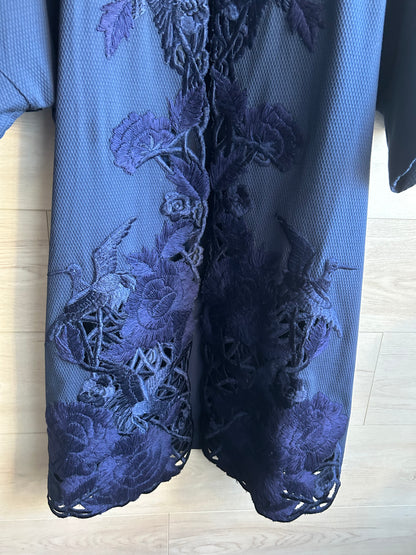 Vintage Josie Natori Embroidered Evening Dress And Matching Jacket