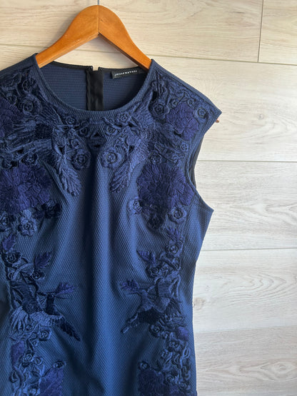 Vintage Josie Natori Embroidered Evening Dress And Matching Jacket