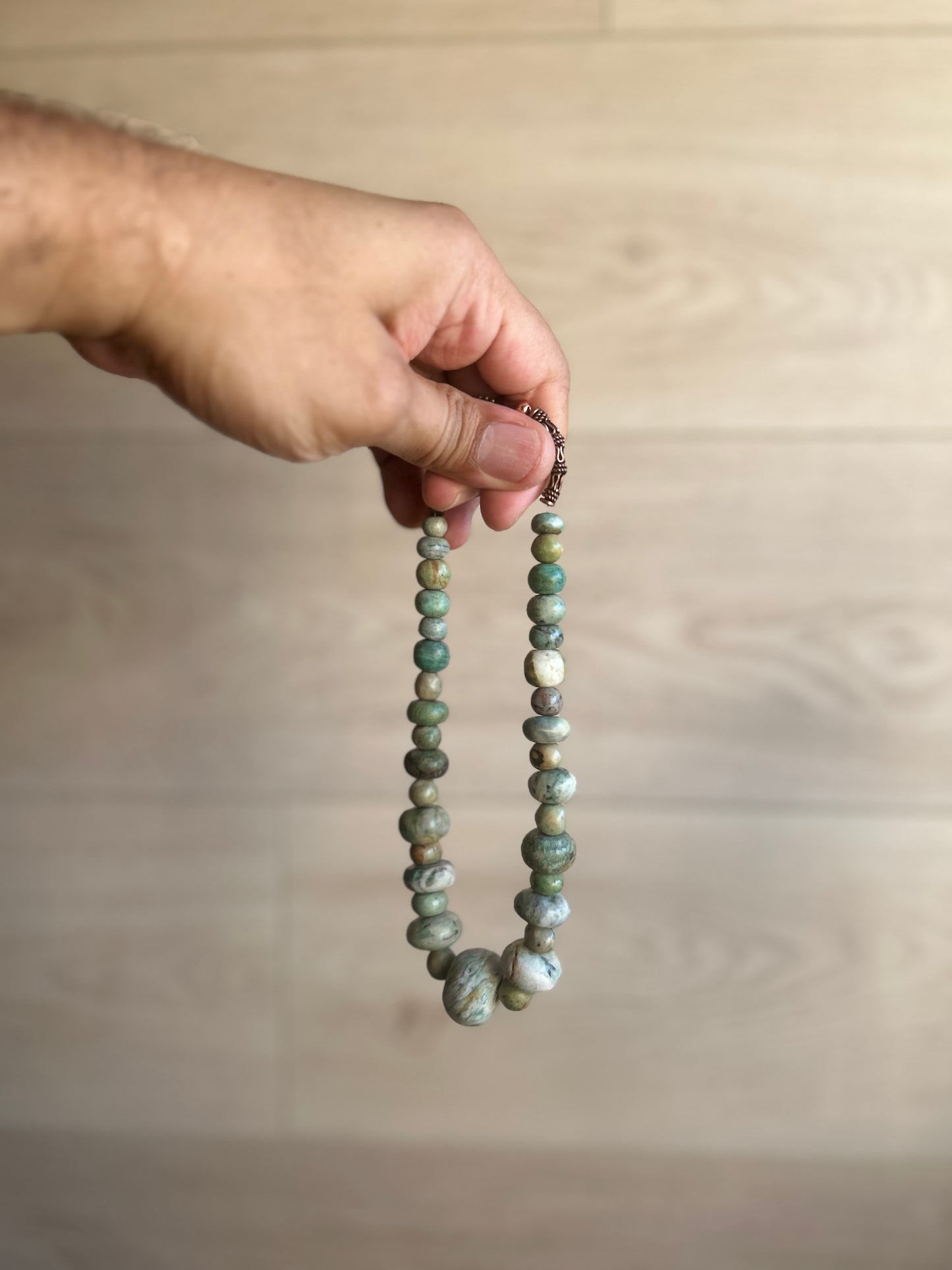 African Turquoise and Copper Necklace