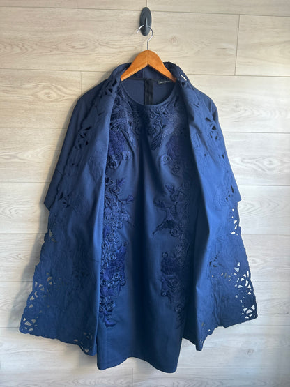 Vintage Josie Natori Embroidered Evening Dress And Matching Jacket