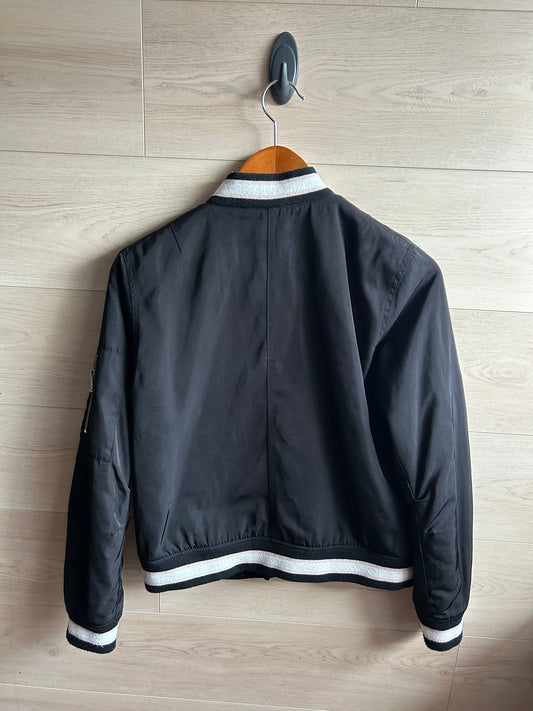 Trouvé Embroidered Bomber Jacket, Size Small (run like a medium)