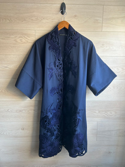 Vintage Josie Natori Embroidered Evening Dress And Matching Jacket
