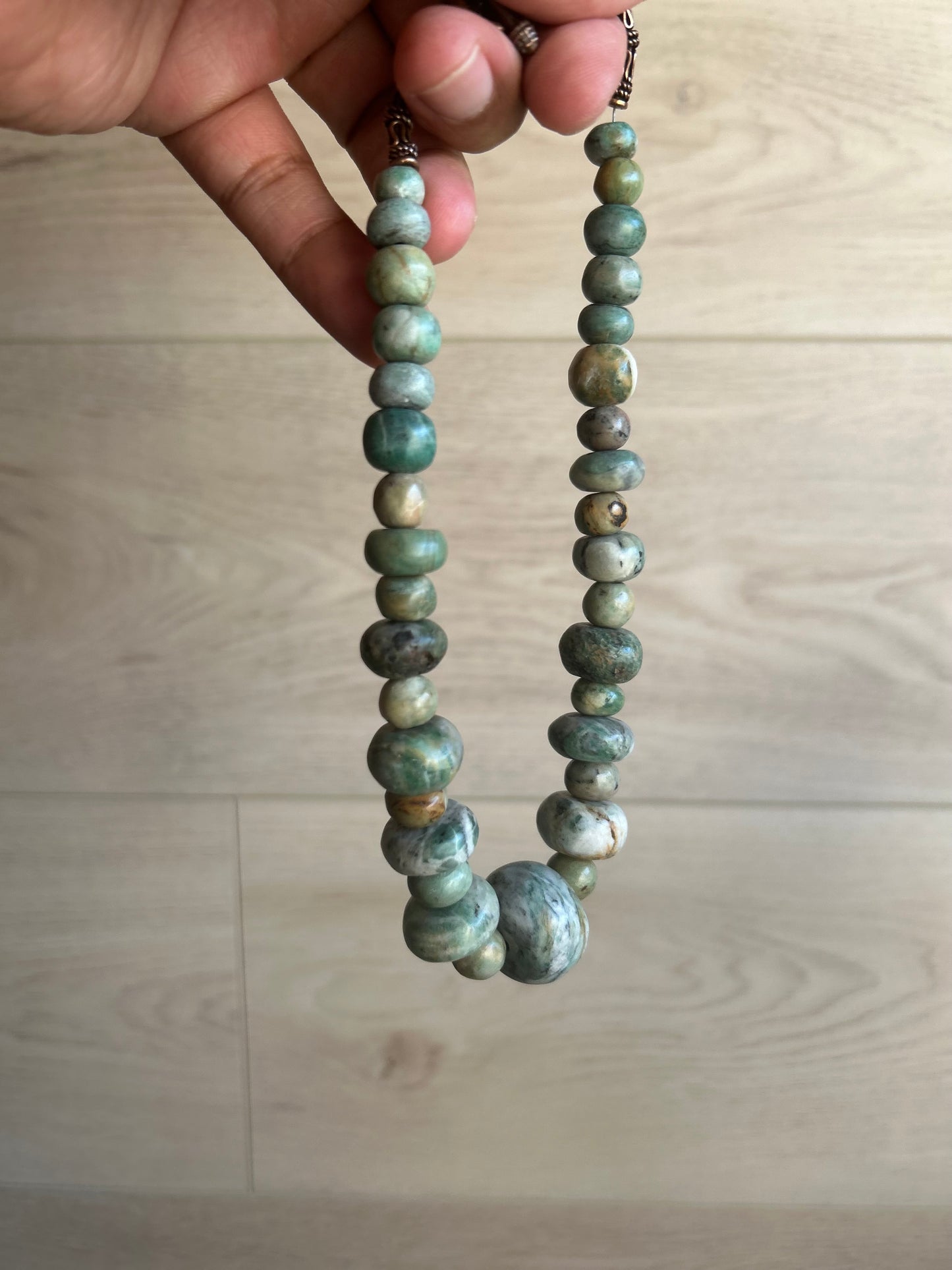 African Turquoise and Copper Necklace