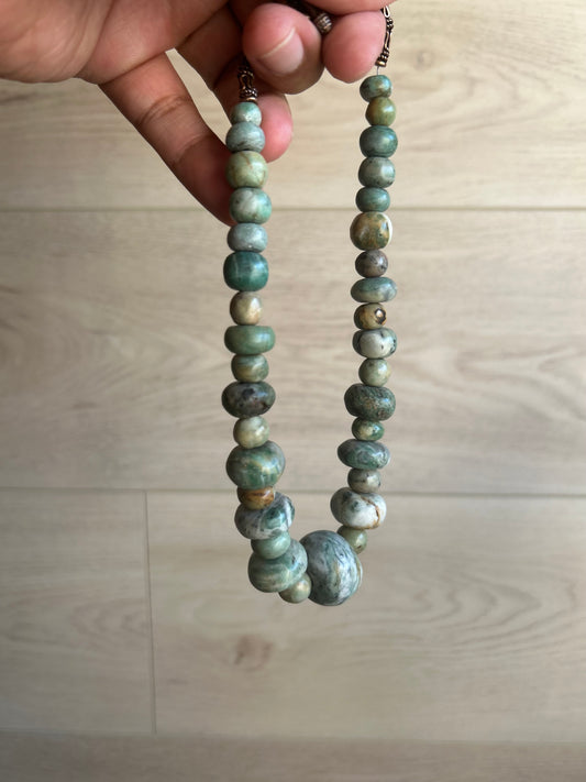 African Turquoise and Copper Necklace
