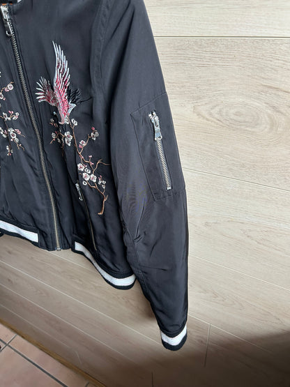Trouvé Embroidered Bomber Jacket, Size Small (run like a medium)